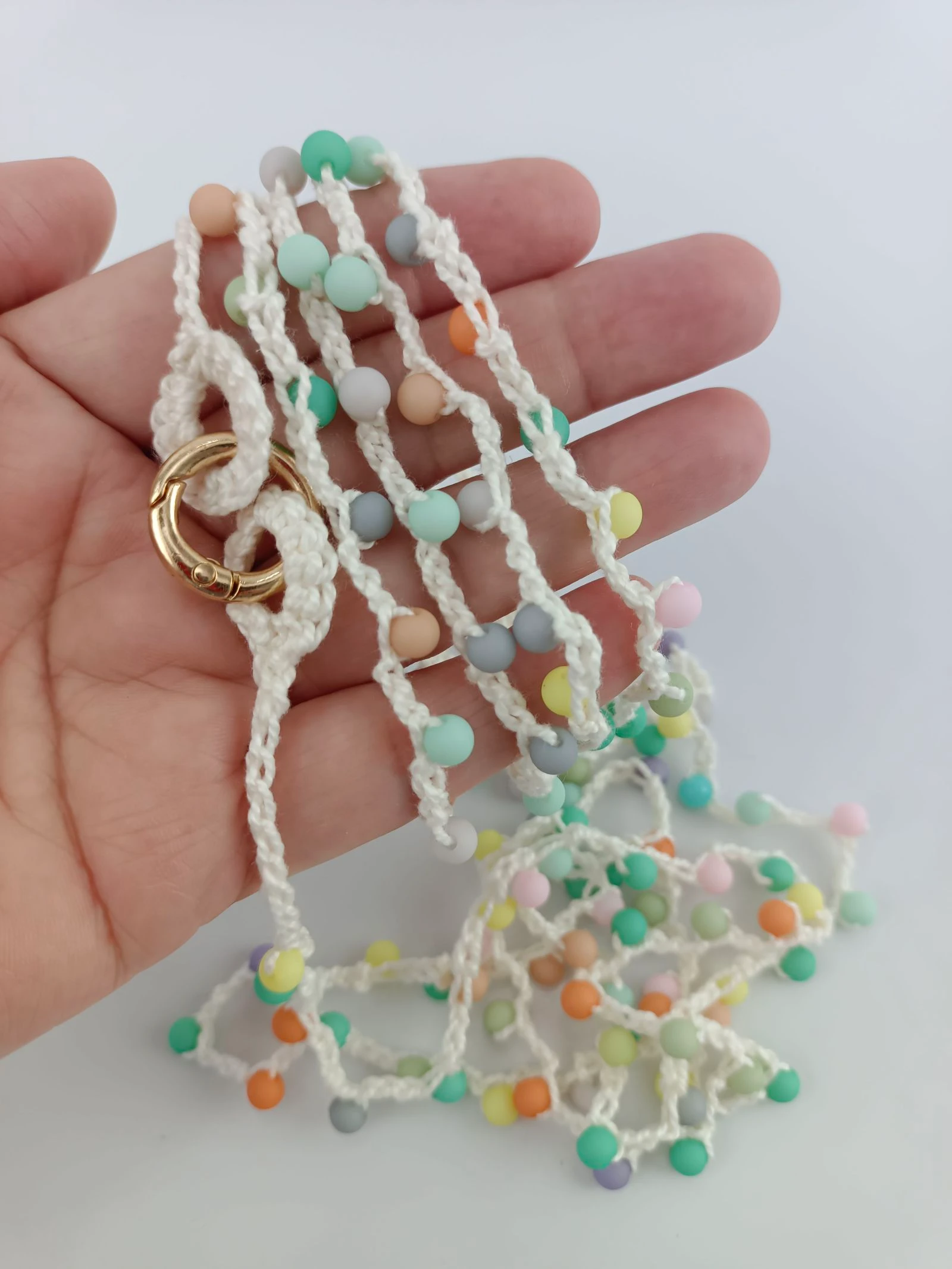 Colar longo feito à mão em crochê – photo 4